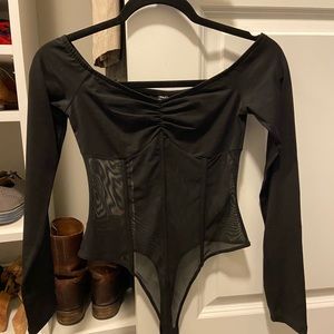 ASOS Off-shoulder Corset Bodysuit